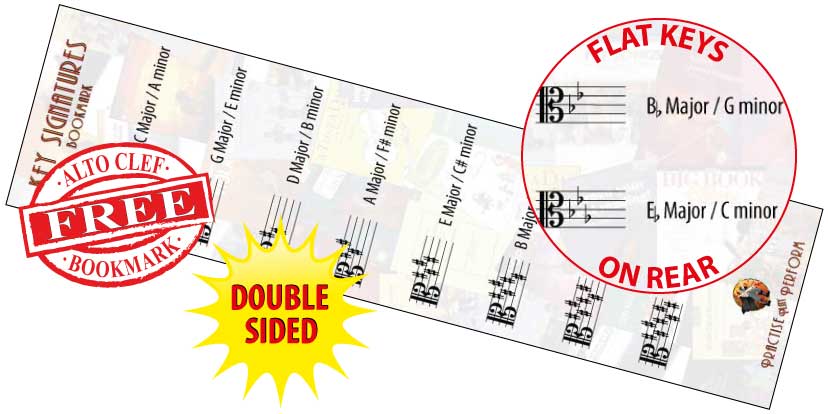 Free Alto Clef Bookmark